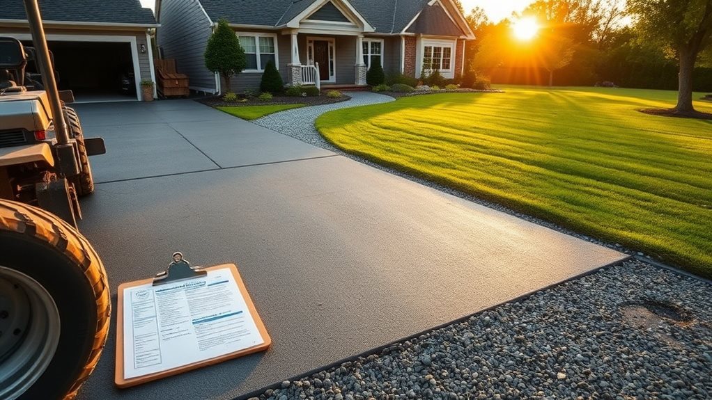 driveway installation contract essentials